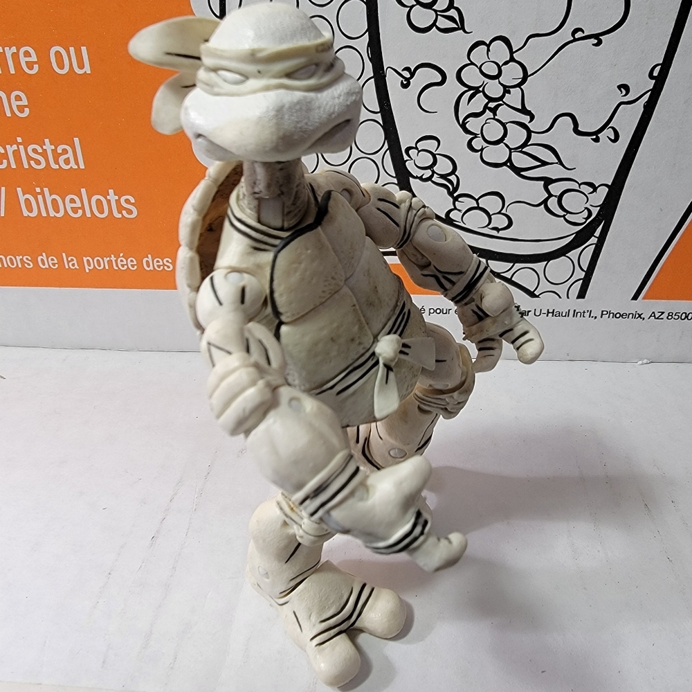 Neca black white tmnt #1 used figure